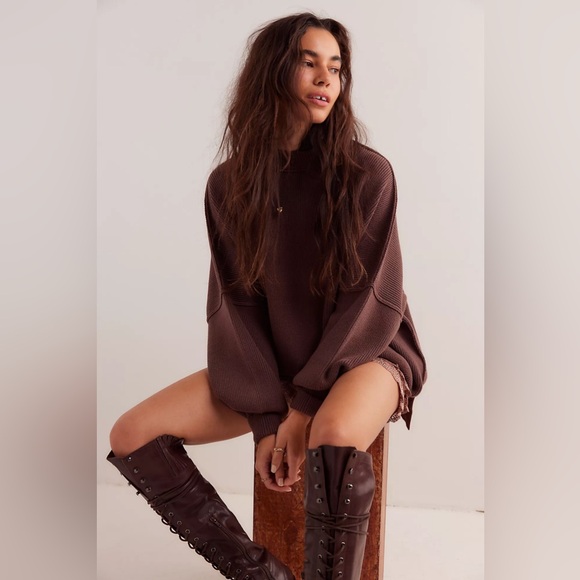 𝓯𝓹 Free People ~ Easy Street Tunic in Dreamy Mulberry - Picture 11 of 12